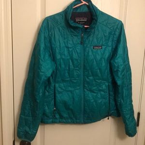 Teal Patagonia Nano Puff Jacket